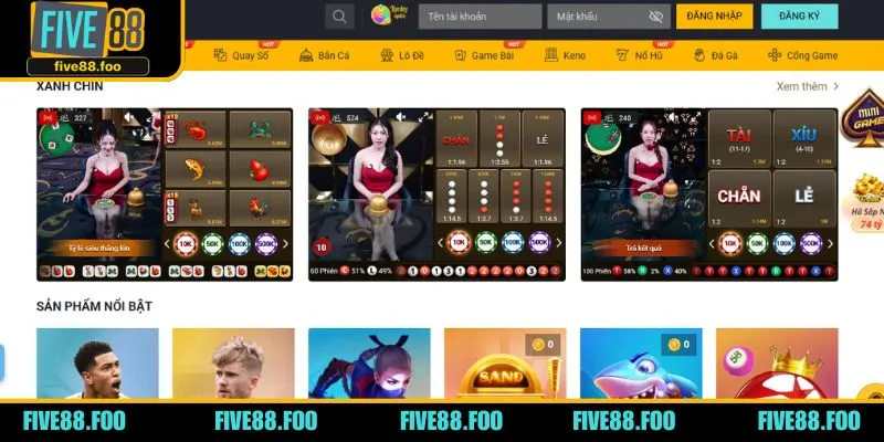 Sòng bài online tại FIV88 mang đến trải nghiệm giải trí hấp dẫn cho người chơi 